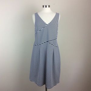 Lane Bryant black and white stripe dress Size 14